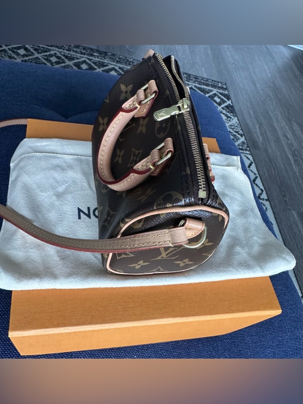 Louis Vuitton Monogram Nano Mini w/Non-Adjustable Strap(Authentic) - Picture 9 of 17